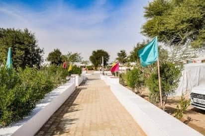 Garden pathway at Royal Sun Desert Camp