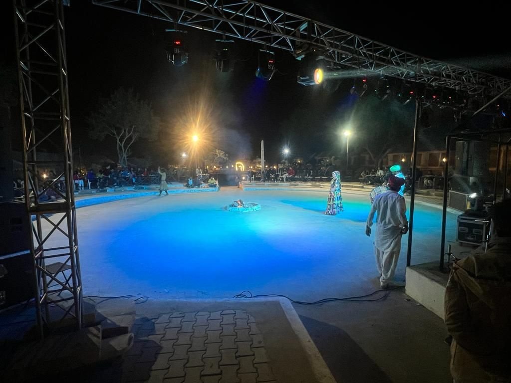 Evening cultural performance at Royal Sun Desert Camp